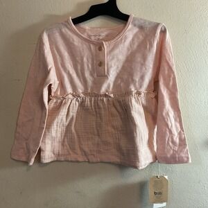 New Grayson Collective Girls Pink Long Sleeve Top Size 4T‎